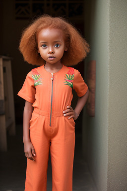 Ethiopian child female with  ginger hair