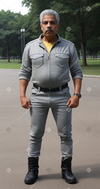 Venezuelan middle-aged male with  gray hair