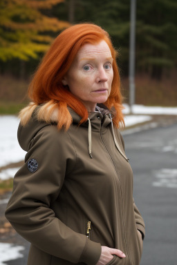 45 years female with  ginger hair