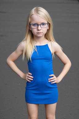 Estonian child girl with  blonde hair