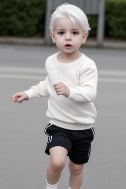 Portuguese infant boy with  white hair