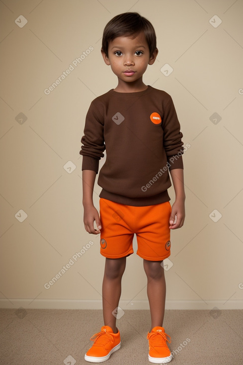 Child boy with  brown hair