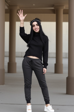 Lebanese young adult female with  black hair