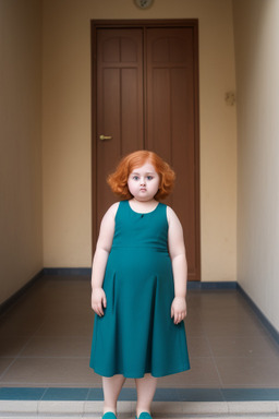 Omani child girl with  ginger hair