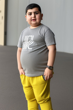 Azerbaijani infant boy with  gray hair