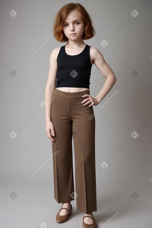 Albanian child girl with  ginger hair