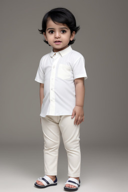 Emirati infant boy with  white hair