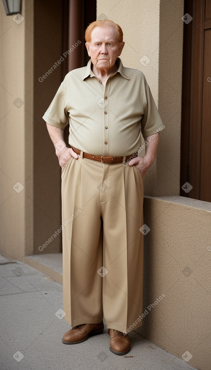 Spanish elderly male with  ginger hair