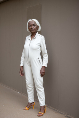 Sudanese elderly female with  white hair