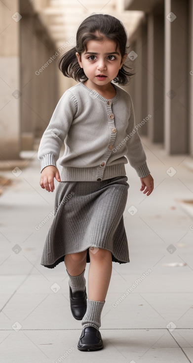 Syrian infant girl with  gray hair