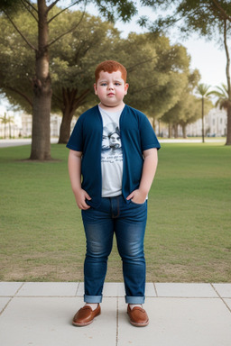 Tunisian child male with  ginger hair