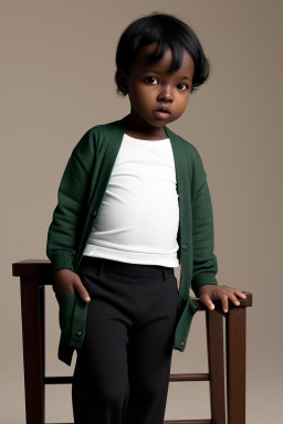 Kenyan infant boy with  black hair