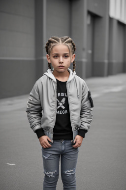 Uruguayan child boy with  gray hair