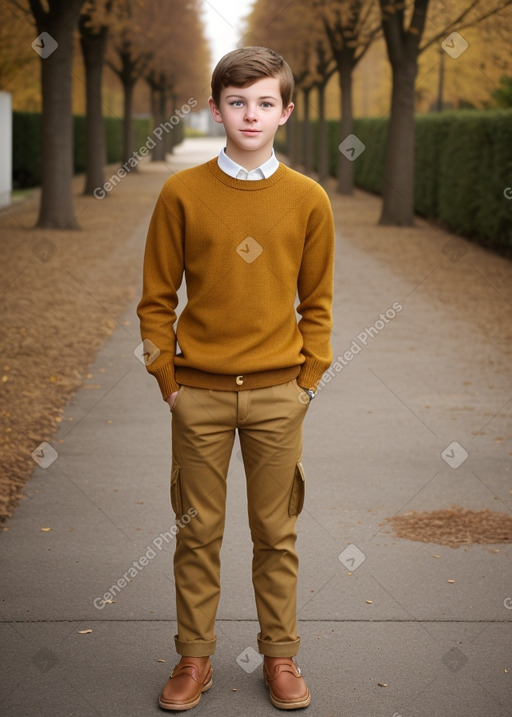 Belgian teenager boy with  brown hair