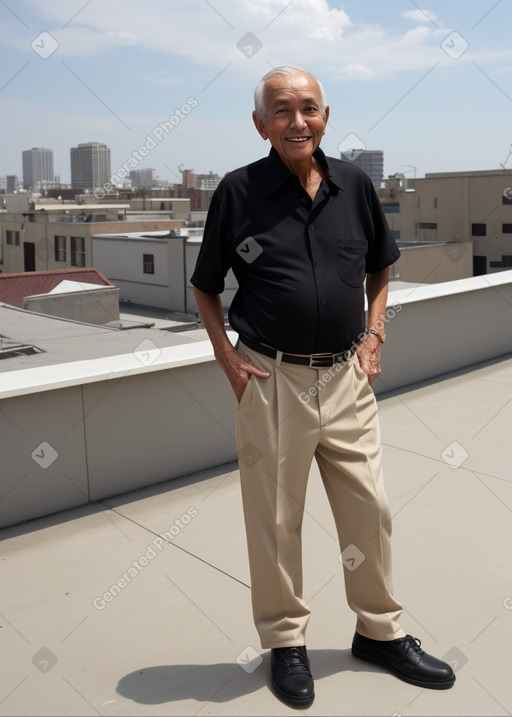 Elderly male with  black hair