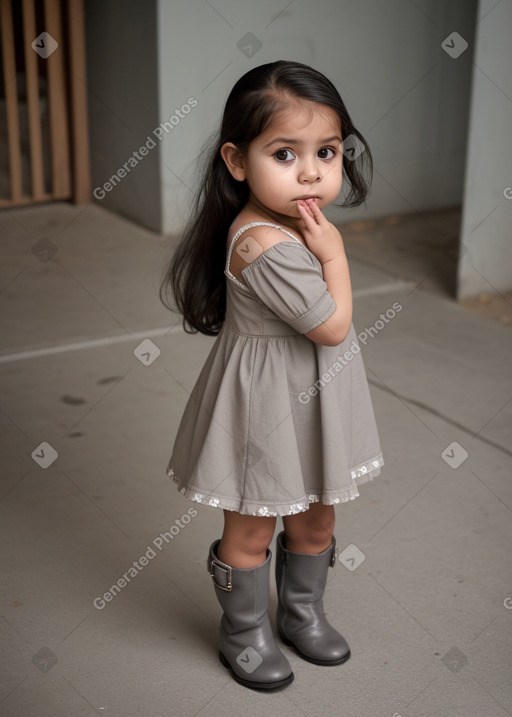 Guatemalan infant girl with  gray hair