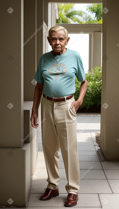 Elderly male with  blonde hair