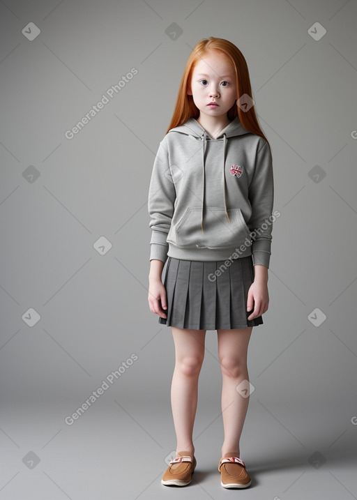 Thai child girl with  ginger hair