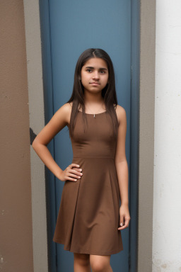 Guatemalan teenager girl with  brown hair