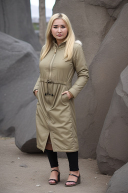 Uzbek adult female with  blonde hair