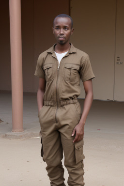 Malian adult male with  brown hair