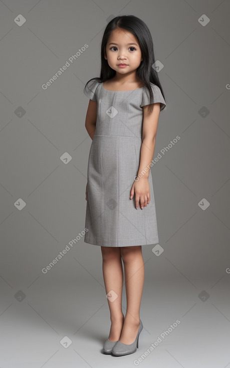 Filipino infant girl with  gray hair