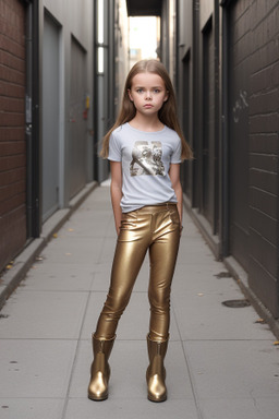 Swedish child girl with  brown hair