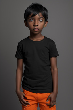 Child boy with  black hair