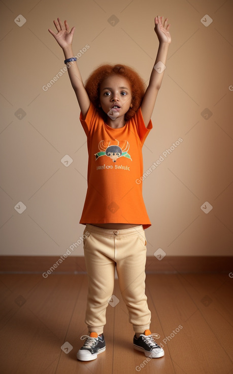 Sudanese infant girl with  ginger hair