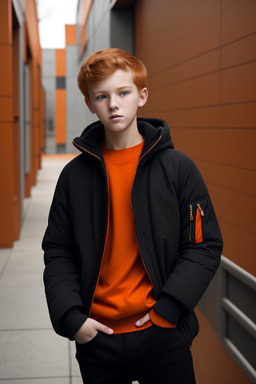 Teenager boy with  ginger hair