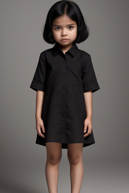 Malaysian child female with  black hair