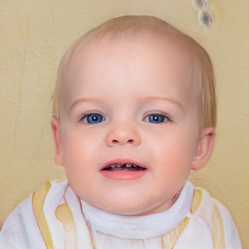 Neutral white child female with short  brown hair and blue eyes