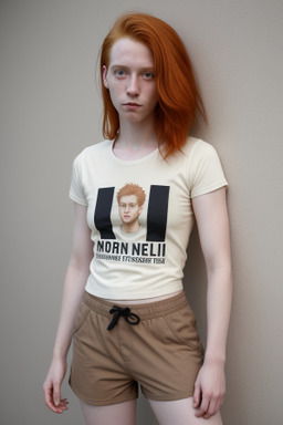 Adult non-binary with  ginger hair