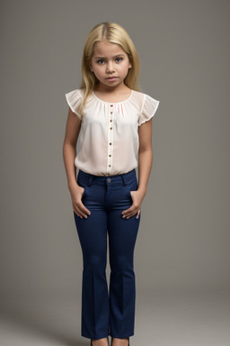 Nicaraguan child girl with  blonde hair