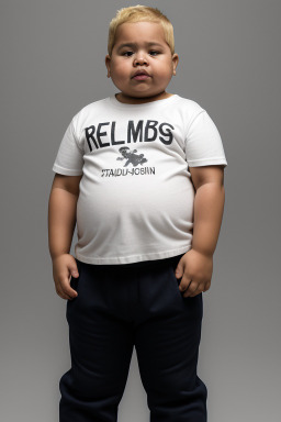 Honduran infant boy with  blonde hair