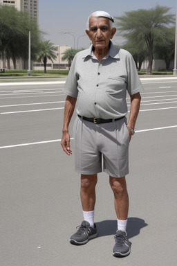 Emirati elderly male with  gray hair