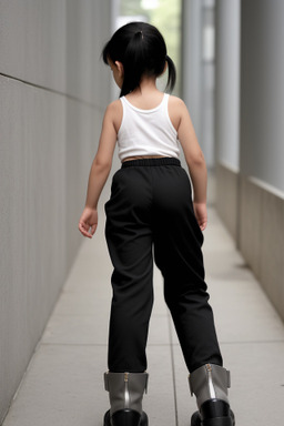 German child female with  black hair