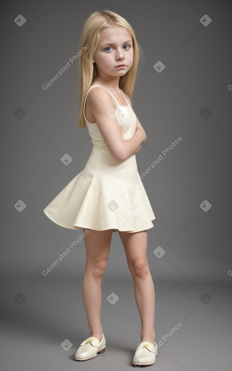 Ukrainian child girl with  blonde hair