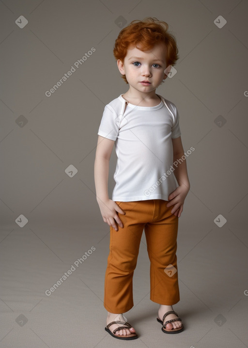 Romanian infant boy with  ginger hair