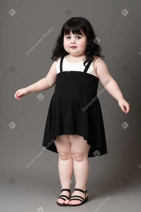 Hungarian infant girl with  black hair