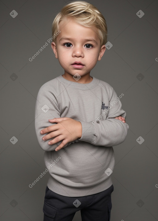 Nicaraguan infant boy with  blonde hair