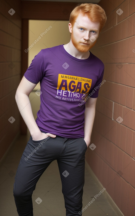 Ugandan young adult male with  ginger hair