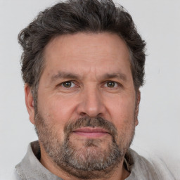 Neutral white adult male with short  brown hair and brown eyes