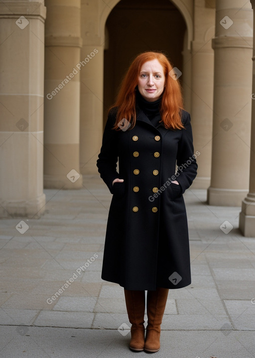 Arab 45 years female with  ginger hair