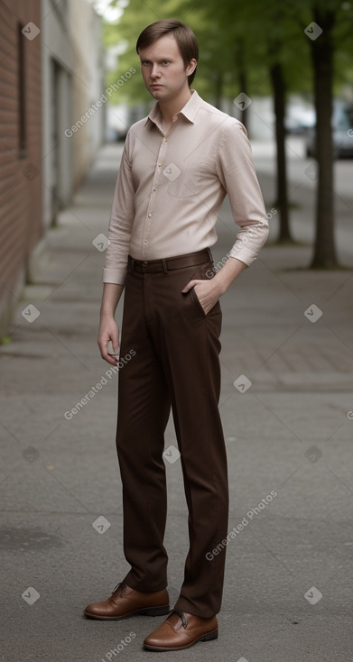 Estonian adult male with  brown hair