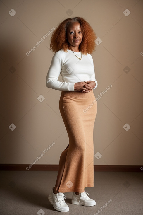 Senegalese 45 years female with  ginger hair