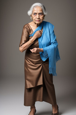 Bangladeshi elderly female with  brown hair