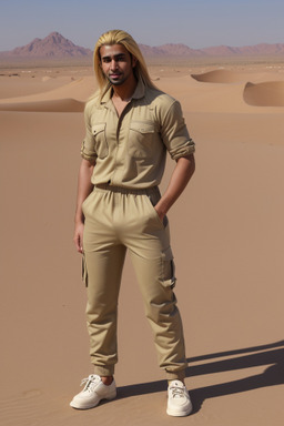 Saudi arabian adult male with  blonde hair