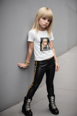 Italian child girl with  blonde hair