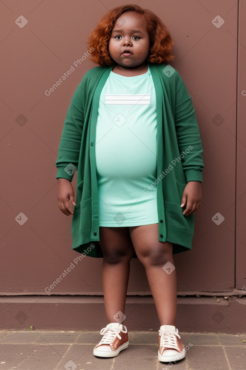 Kenyan child girl with  ginger hair